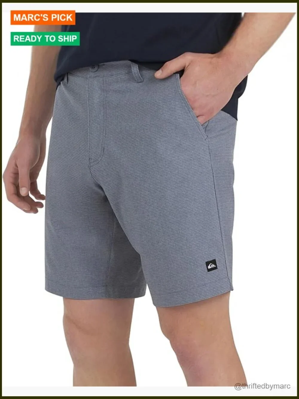 Men's Regular Fit Hybrid Shorts 9-Inch Inseam Polyester Spandex Water Friendly